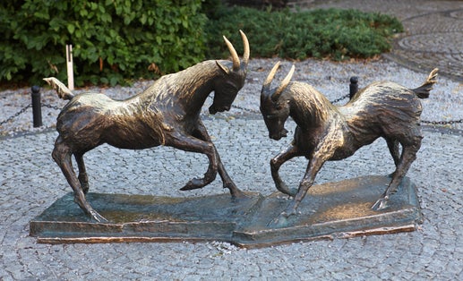 Symbol of the Pozna city - Poznan flips