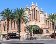 Photo of Altea white village skyline in Alicante at Mediterranean Spain.