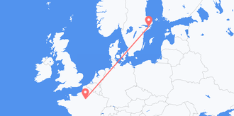 Flights from Sweden to France