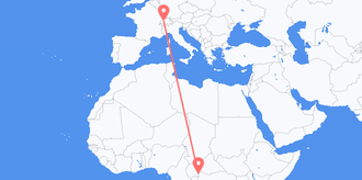 Central African Republic to Switzerland
