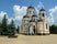 Photo of Capriana Monastery in Moldova. View of the winter church of St George in Neo-Byzantine style.