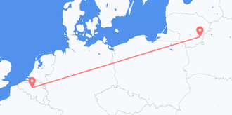 Belgium to Lithuania