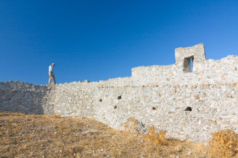 photo of view of Kritinia castle, Rhodes island, Greece,Rhodes Greece.