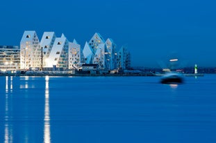 Cityscape of Aarhus in Denmark.