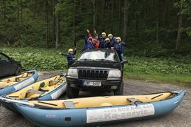 RAFTING de aventura con soporte de bebidas durante todo el día.