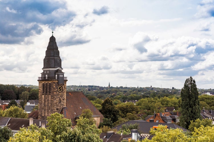 Photo of Cityscape of Bochum with Melanchthonkirche, Bochum, NRW, Germany.