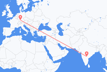 Flyg från Hyderabad till Stuttgart