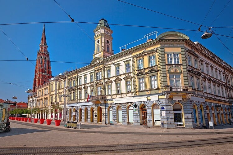 Photo of Ante Starčević Square Osijek.