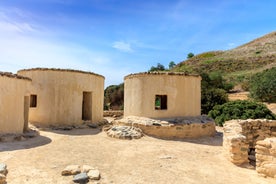 Photo of aerial view of Pano Lefkara village in Larnaca district, Cyprus.