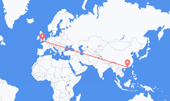 중국 심천에서 출발해 영국 본머스로(으)로 가는 항공편