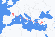 안탈리아에�서 출발해 툴루즈로 향하는 항공편