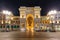 photo of one of the world's oldest shopping malls galleria vittorio emanuele II at night in milan, lombardia, Italy.