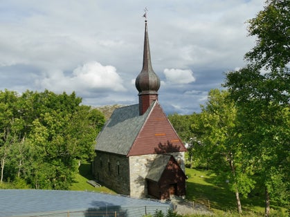 photo of view of Alstahaug Historic Church Sandnessjøen Northern Norway