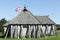 Photo of Viking house in Fyrkat, Hobro, Denmark.