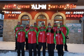 1 día de alquiler de material de esquí o snowboard en Borovets