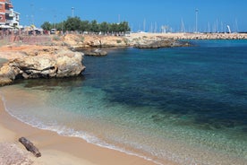 Photo of aerial beautiful view of the Balai promenade with its beautiful beaches, Porto Torres ,Sardinia, Italy.