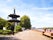 Photo of 'Will Make Tranquil This Realm of Mine'  on the East niche of the beautiful Peace Pagoda in Battersea Park, London, UK.