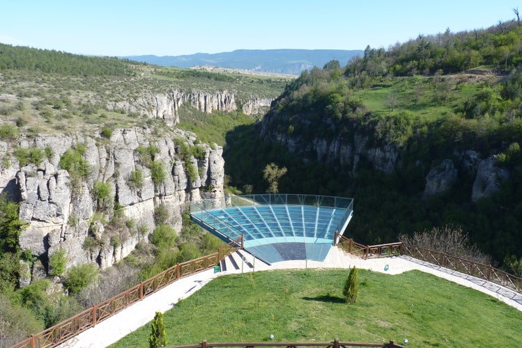 Photo of crystal Glass Terrace in Tokatli Canyon, Safranbolu, Turkey.