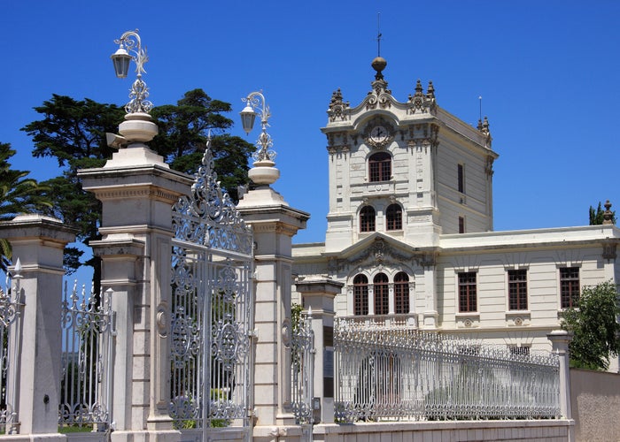 Portugal Figueira da Foz. Sotto Mayor Palace - Art Nouveau architecture.