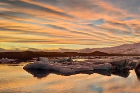 Glacier Lagoon, Diamond Beach, Black Sand Beaches and Waterfalls