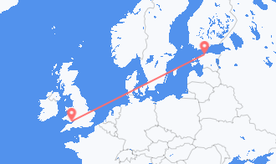 Flights from Wales to Estonia