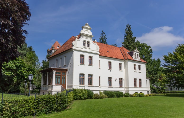 Little castle in the historical center of Aurich, Germany