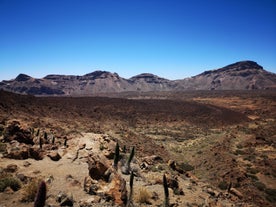 photo of aerial view of El Duque beach at Costa Adeje, Tenerife, Canary Islands, Spain.