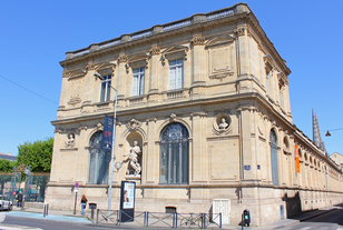 Photo of Bordeaux aerial panoramic view. Bordeaux is a port city on the Garonne river in Southwestern France.