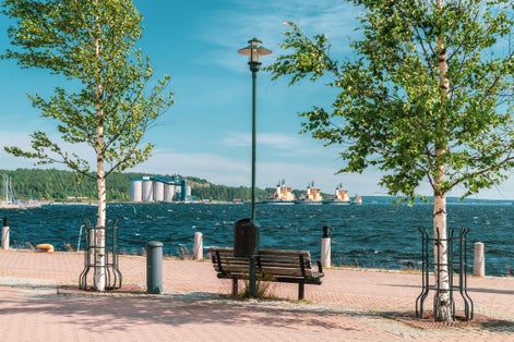 The icebreakers in Lulea in northern Sweden are called Atle, Frej, Oden, and Ymer.