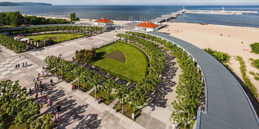 photo of Promenade pier of Sopot, Poland.