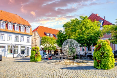 Photo of old city of Waren an der Müritz, Germany.