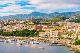 Photo of Isola Bella rocky island in Taormina, Italy.