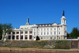 Aerial view of Vilnius old city.