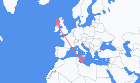 Flights from Libya to Northern Ireland