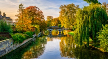 Photo of beautiful view of the city and university of Cambridge, United Kingdom.