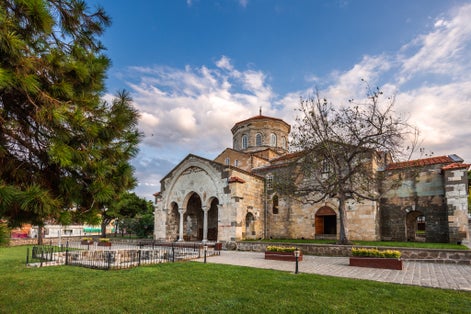Photo of the church of Hagia Sophia in Trabzon, Turkey.