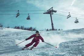 Visite privée pour le plaisir de la neige : skier dans les montagnes tchèques