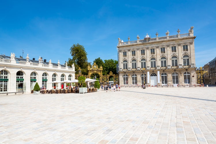 Photo of Nancy Stanislas square, Neptune fountain, Lorraine, France.