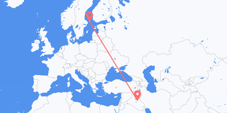 Iraq to Åland Islands
