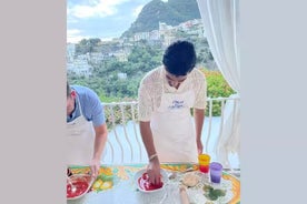 Cesarine: Pizza & Tiramisu Workshop with Positano Terrace Views