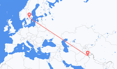Vols depuis la ville d'Islamabad vers la ville de Örebro