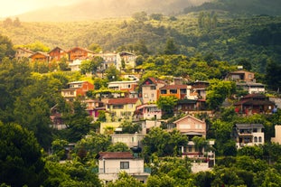 Photo of aerial view of Didim, Turkey.