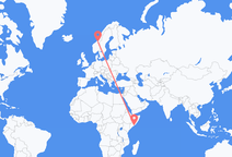 Vuelos de Mogadiscio a Trondheim
