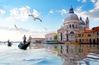 Aerial panoramic cityscape of Rome, Italy, Europe. Roma is the capital of Italy. Cityscape of Rome in summer. Rome roofs view with ancient architecture in Italy. 