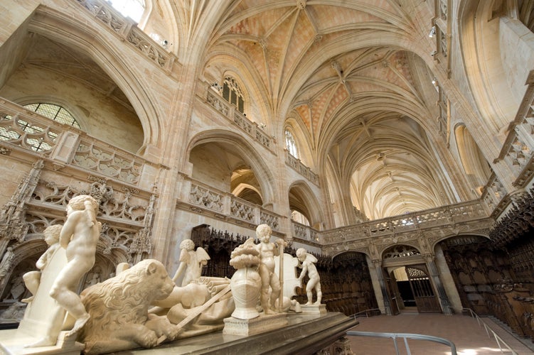 Bourg-en-Bresse (Ain, Rhone,-Alpes, France) - Ancient church of Brou: choir