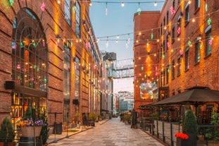 Canal in the historic centre of Gothenburg, Sweden.