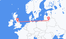 Flights from Lithuania to England