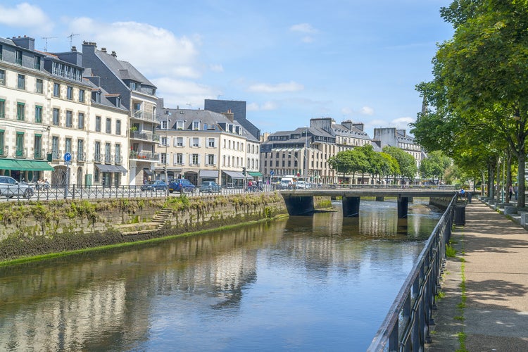 Photo o fcapital of the Finistere department Quimper, France.