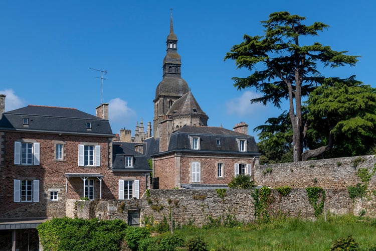 photo of view of Saint-Malo de Dinan church in Brittany, northern France.