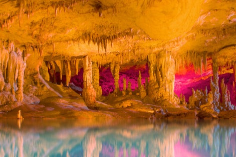 photo of Aynali lake and Gilindire Cave in Mersin, Turkey.